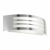 Applique murale d'extérieur Eglo LEIROS Acier inoxydable, 1 lumière