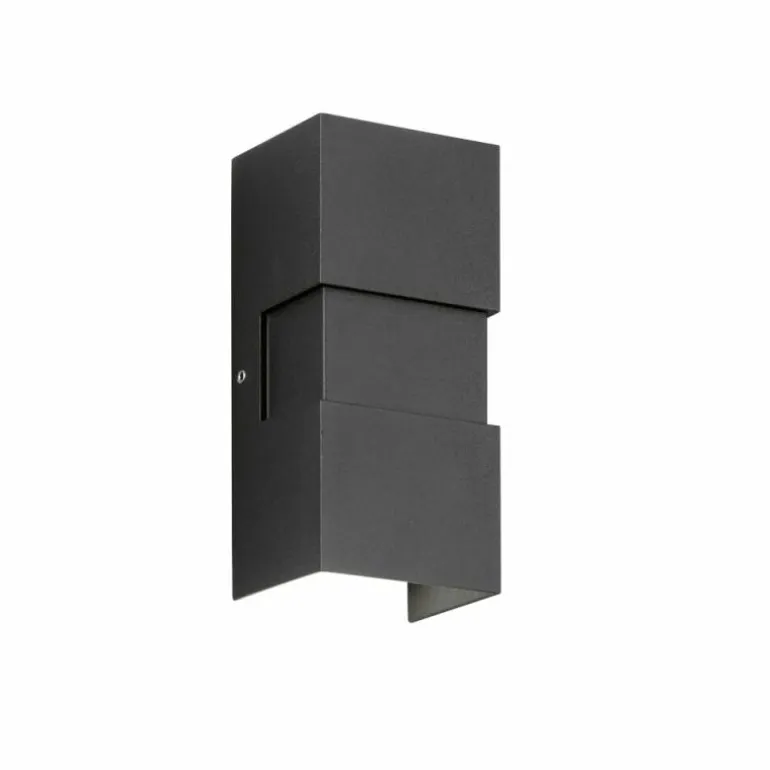 Applique murale d'extérieur Fischer-Honsel Oslo LED Noir, 2 lumières