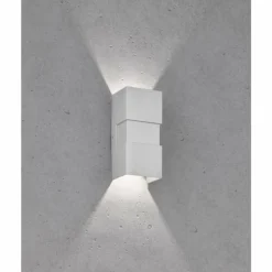 Applique murale d'extérieur Fischer-Honsel Oslo LED Argenté, 2 lumières