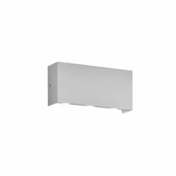 Applique murale d'extérieur Fischer-Honsel Nairobi LED Argenté, 2 lumières