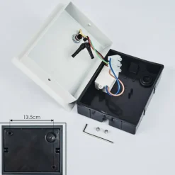 Applique murale d'extérieur Saeter LED Blanc, 1 lumière