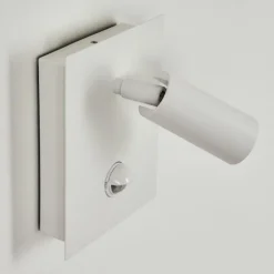 Applique murale d'extérieur Saeter LED Blanc, 1 lumière, Détecteur de mouvement