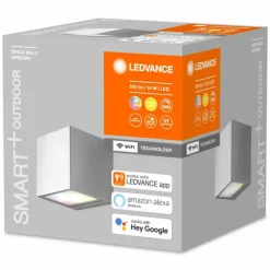 Applique murale d'extérieur LEDVANCE Smart+ Acier brossé, 1 lumière