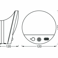 Applique murale d'extérieur LEDVANCE Smart+ Gris, 1 lumière, Détecteur de mouvement