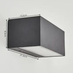Applique murale d'extérieur Spidern LED Anthracite, 1 lumière, Changeur de couleurs