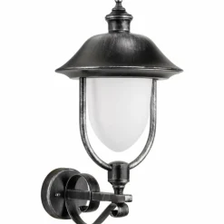 Applique murale d'extérieur LCD Nabburg LED Noir, Argenté, 1 lumière