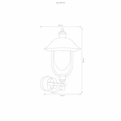 Applique murale d'extérieur LCD Nabburg LED Noir, Argenté, 1 lumière