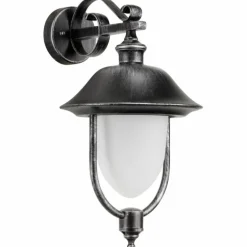 Applique murale d'extérieur LCD Nabburg LED Noir, Argenté, 1 lumière