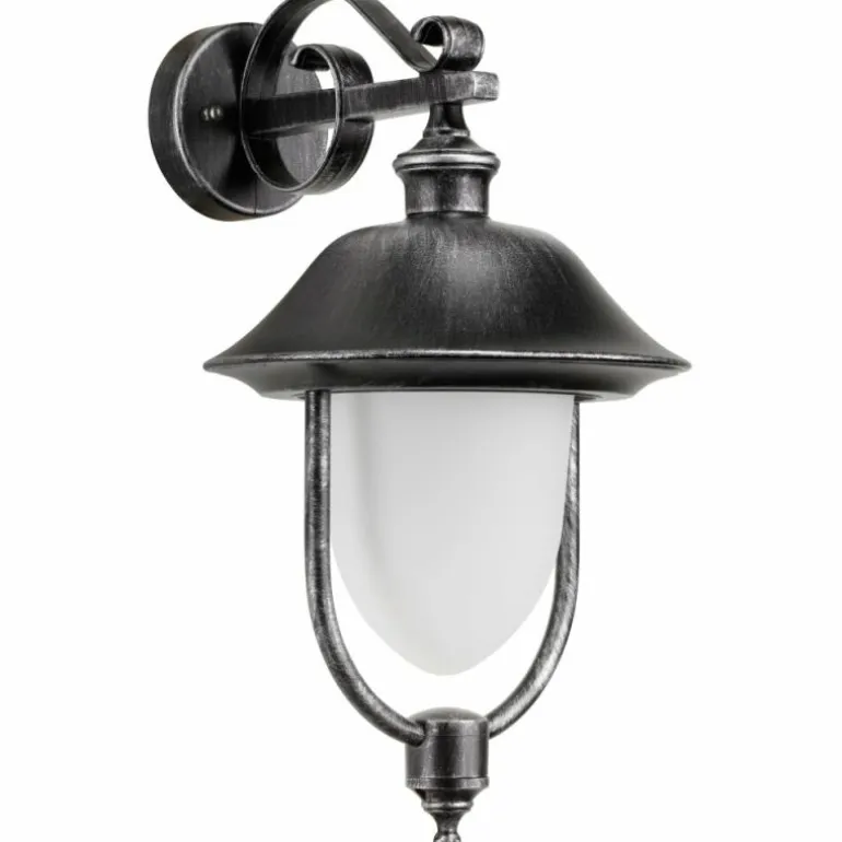 Applique murale d'extérieur LCD Nabburg LED Noir, Argenté, 1 lumière