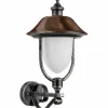 Applique murale d'extérieur LCD Nabburg LED Cuivre, Noir, 1 lumière