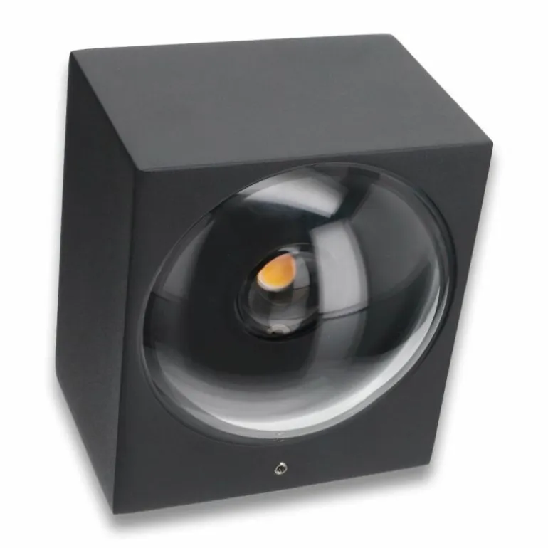 Applique murale d'extérieur LCD Fischeck LED Noir, 2 lumières