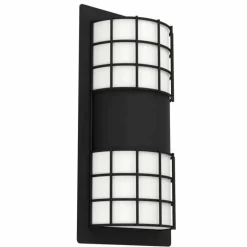 Applique murale d'extérieur Eglo CISTIERNA Noir, 2 lumières