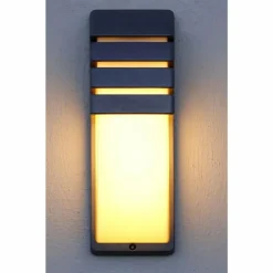 Applique murale d'extérieur Lutec CITY Anthracite, 1 lumière
