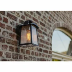 Applique murale d'extérieur Lutec KELSEY Noir, 1 lumière