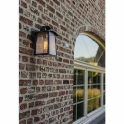 Applique murale d'extérieur Lutec KELSEY Noir, 1 lumière