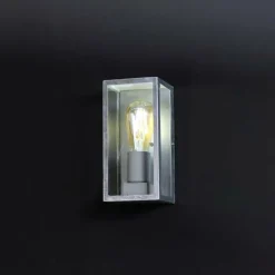 Applique murale d'extérieur Lutec KARO Zingué, 1 lumière