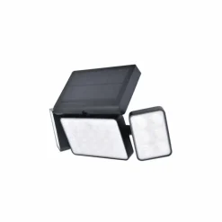 Applique murale d'extérieur Lutec TUDA LED Noir, 1 lumière, Détecteur de mouvement