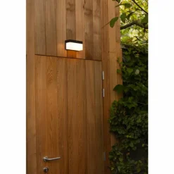 Applique murale d'extérieur Lutec FRAN LED Noir, 1 lumière, Détecteur de mouvement