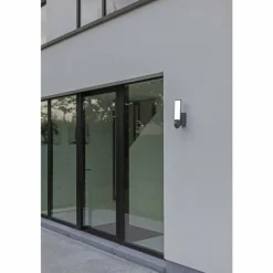 Applique murale d'extérieur Lutec ELARA LED Anthracite, 1 lumière, Détecteur de mouvement