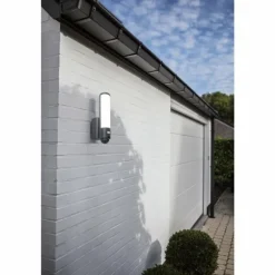 Applique murale d'extérieur Lutec ELARA LED Anthracite, 1 lumière, Détecteur de mouvement