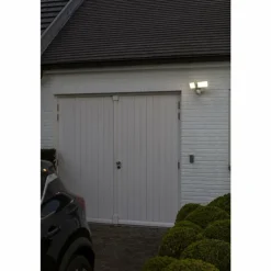 Applique murale d'extérieur Lutec LIBRA LED Blanc, 1 lumière, Détecteur de mouvement