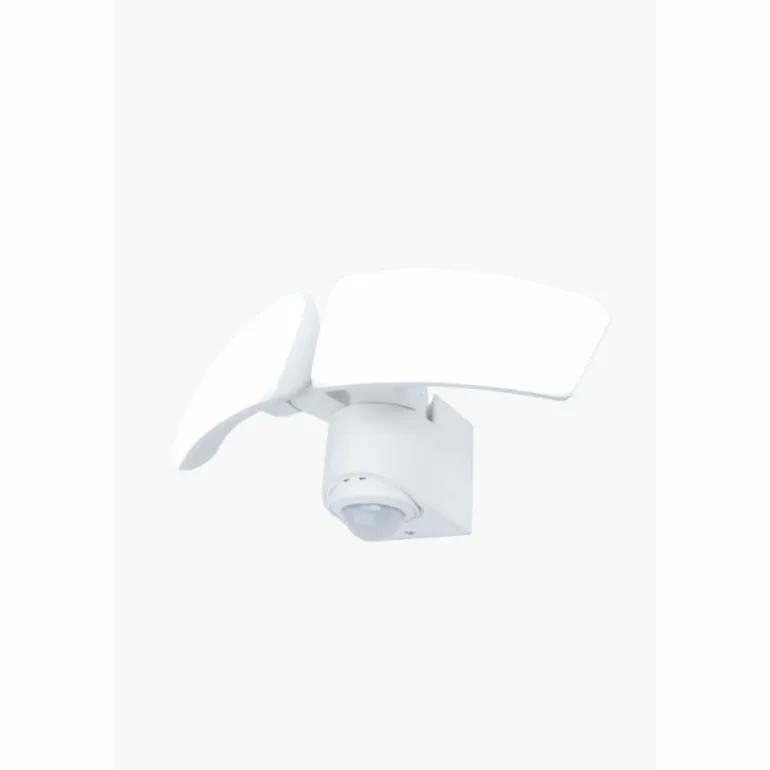 Applique murale d'extérieur Lutec ARTICA LED Blanc, 1 lumière, Détecteur de mouvement