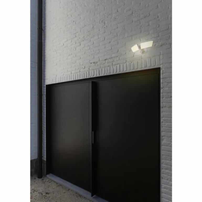 Applique murale d'extérieur Lutec ARTICA LED Blanc, 1 lumière, Détecteur de mouvement