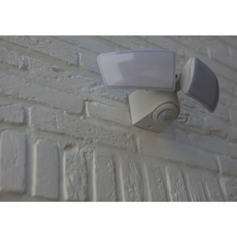 Applique murale d'extérieur Lutec ARTICA LED Blanc, 1 lumière, Détecteur de mouvement