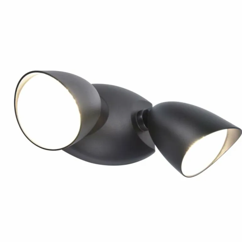 Applique murale d'extérieur Lutec SHRIMP LED Noir, 1 lumière