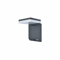 Applique murale d'extérieur Lutec MOZE LED Noir, 1 lumière, Détecteur de mouvement