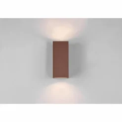 Applique murale d'extérieur Trio Roya Rouille, 2 lumières