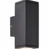 Applique murale d'extérieur Brilliant Hally Anthracite, 2 lumières
