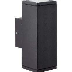 Applique murale d'extérieur Brilliant Hally Anthracite, 2 lumières