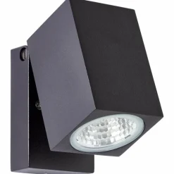 Applique murale d'extérieur Brilliant Burk LED Noir, 1 lumière