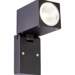 Applique murale d'extérieur Brilliant Burk LED Noir, 1 lumière