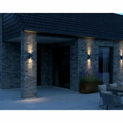 Applique murale d'extérieur Nordlux NICO Noir, 2 lumières