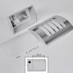 Applique murale d'extérieur Maleny Acier inoxydable, 1 lumière