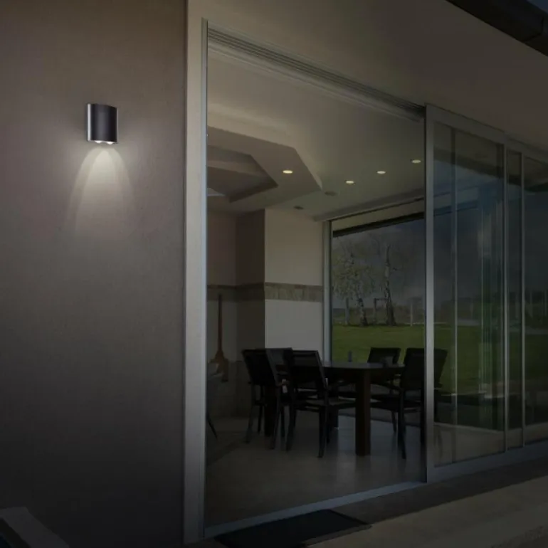 Applique murale d'extérieur Brilliant Tursdale LED Noir, 4 lumières