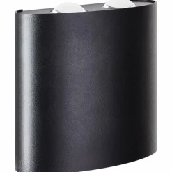 Applique murale d'extérieur Brilliant Tursdale LED Noir, 4 lumières