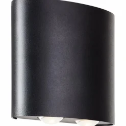 Applique murale d'extérieur Brilliant Tursdale LED Noir, 4 lumières