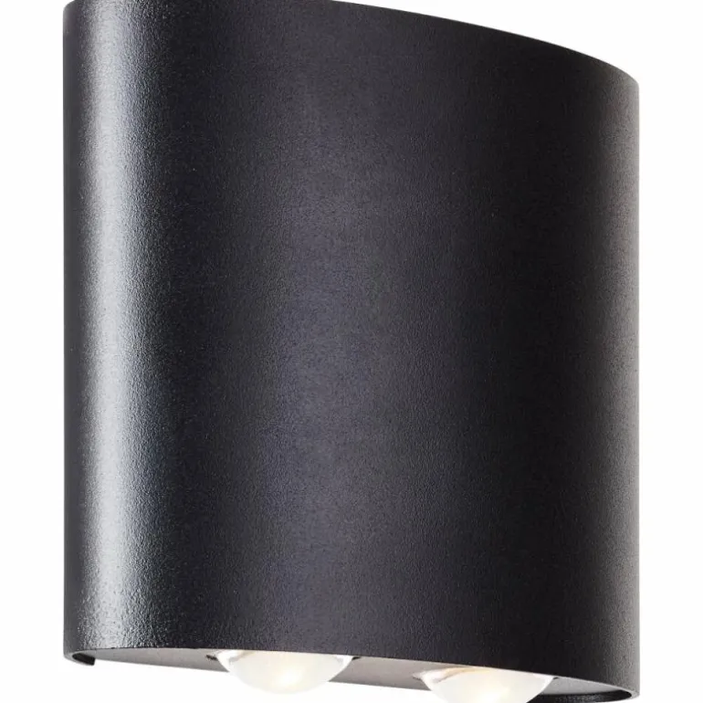 Applique murale d'extérieur Brilliant Tursdale LED Noir, 4 lumières