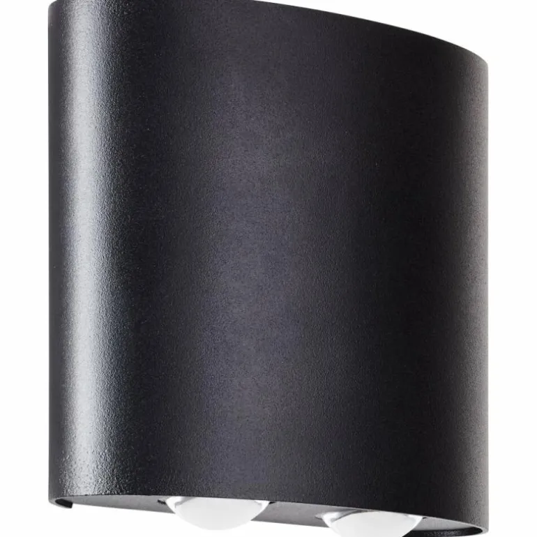 Applique murale d'extérieur Brilliant Tursdale LED Noir, 4 lumières