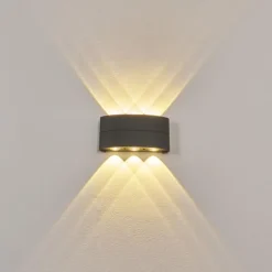 Applique murale d'extérieur Trapatrapa LED Anthracite, 6 lumières