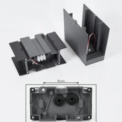 Applique murale d'extérieur Hoods LED Anthracite, 3 lumières