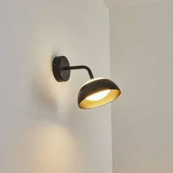 Applique murale d'extérieur Ancemont LED Noir, 1 lumière