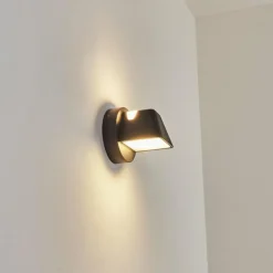 Applique murale d'extérieur Villermon LED Noir, 1 lumière
