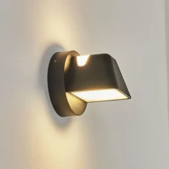 Applique murale d'extérieur Villermon LED Noir, 1 lumière