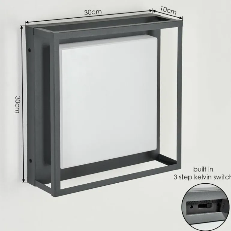Applique murale d'extérieur Nonza LED Anthracite, 1 lumière