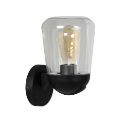 Applique murale d'extérieur Lucide TULSA Noir, 1 lumière