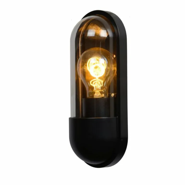 Applique murale d'extérieur Lucide CAPSULE Noir, 1 lumière
